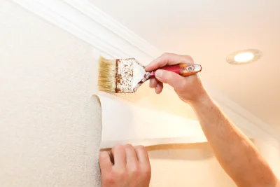 Pose de papier peint à Trouhaut — revêtements muraux et toiles de verre